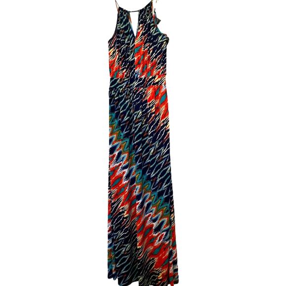 Bisou Bisou Maxi Halter Dress in Multi-Color Print - Picture 14 of 14